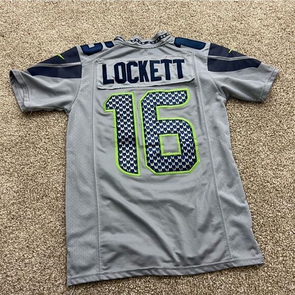 Tyler Lockett Seattle Seahawks on field style jersey Youth M - Picture 2 of 5